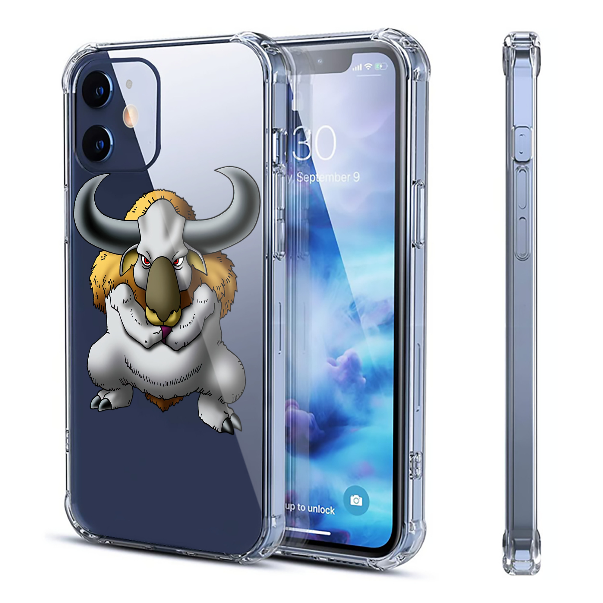 （画像用） ドラゴンクエスト Doragon Kuesuto Dragon Quest 【iPhone 12シリーズ対応】透明スマホケース（クリアソフトケース）